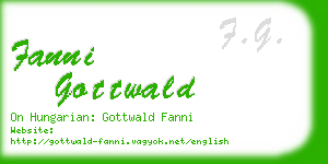 fanni gottwald business card